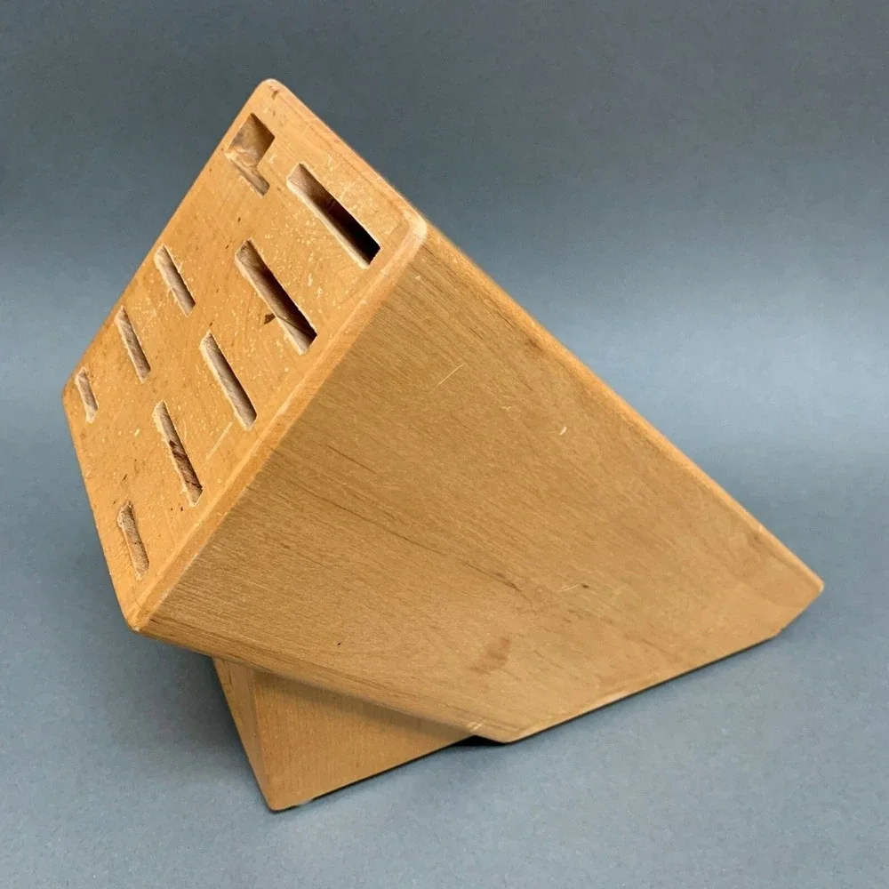 J. A. Henckels Wooden Knife Block 10 Slots 8 1/4